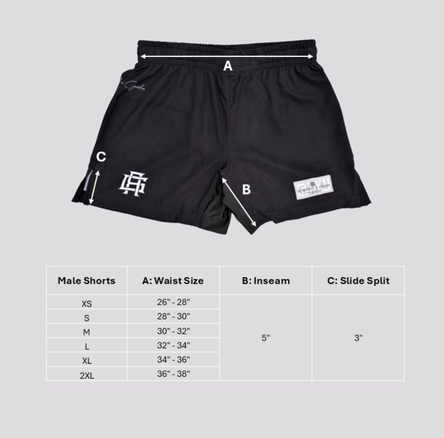 Men's ICON Grappling Shorts - Blood